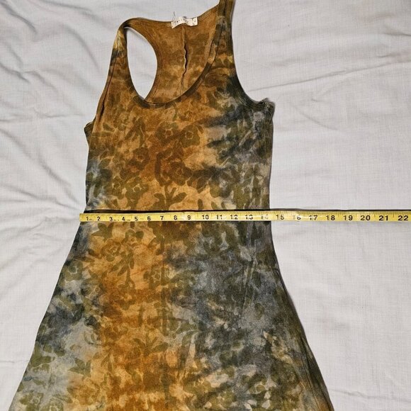 T-Party Tied Dye Boho Sleeveless Maxi Dress Women Size M Racerback - Picture 10 of 11
